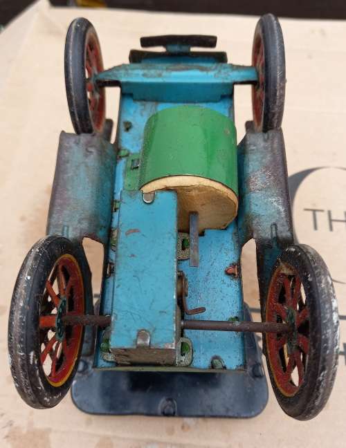 Vintage Modern Toys tin plate car