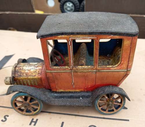 Vintage Modern Toys Tin Plate Car