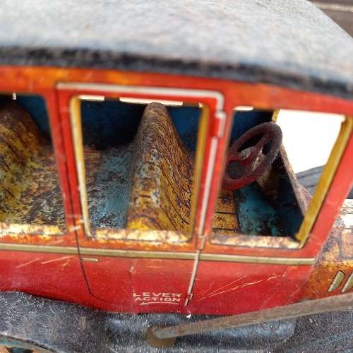 Vintage Modern Toys Tin Plate Car