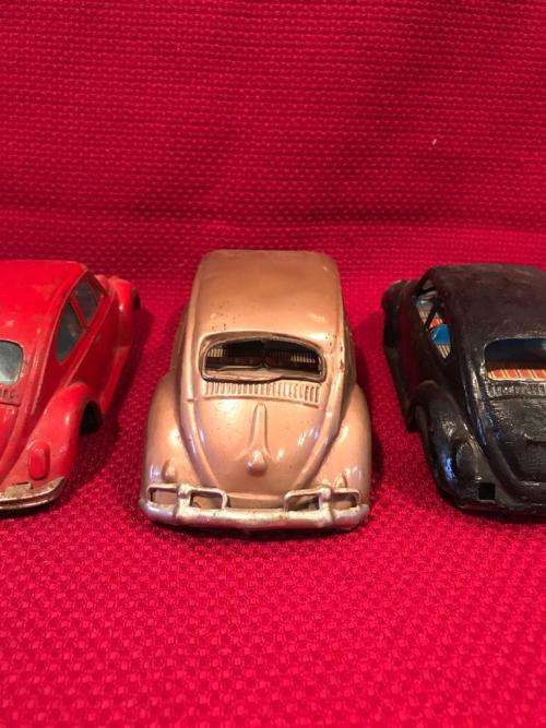 Three rare Bandai VW beetles for spares, repairs or refurbish.