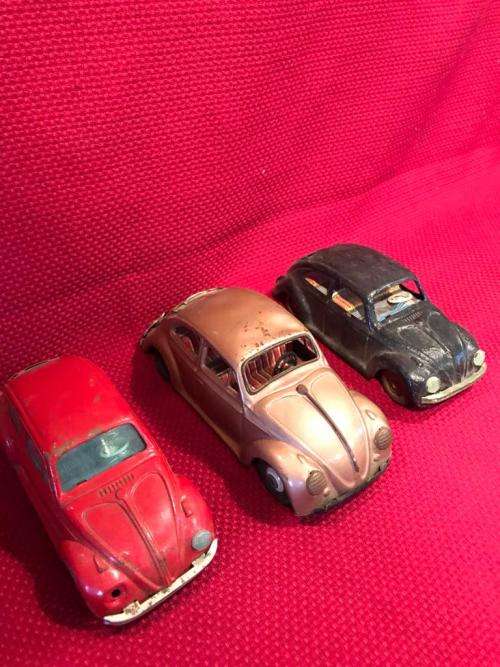 Three rare Bandai VW beetles for spares, repairs or refurbish.