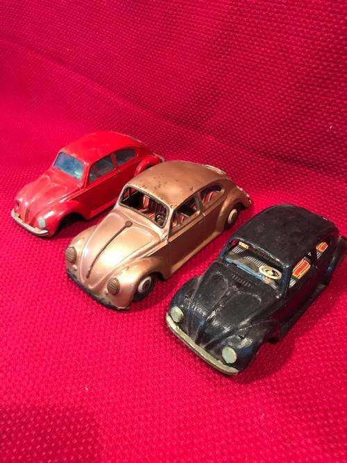 Three rare Bandai VW beetles for spares, repairs or refurbish.