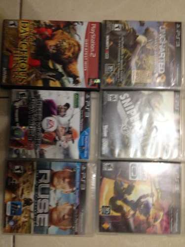 6x ps3 games. Great condition. Tiger woods pga 13,uncharted3 sniper elite v2 etc.