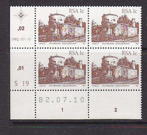 CONTROL BLOCK - AS PER SCAN -  RSA - MNH 4TH DEFINITIVE