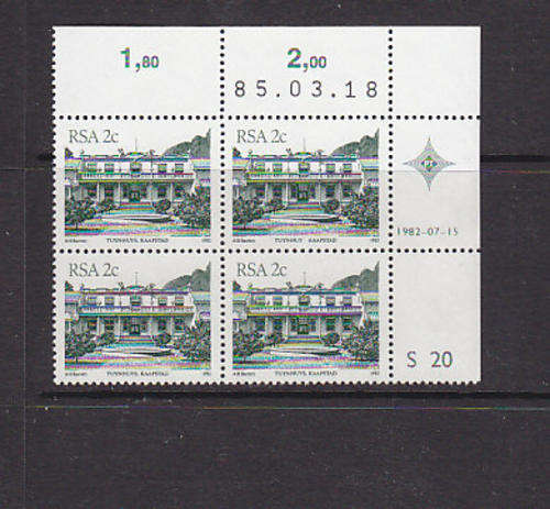 CONTROL BLOCK - AS PER SCAN -  RSA - MNH 4TH DEFINITIVE