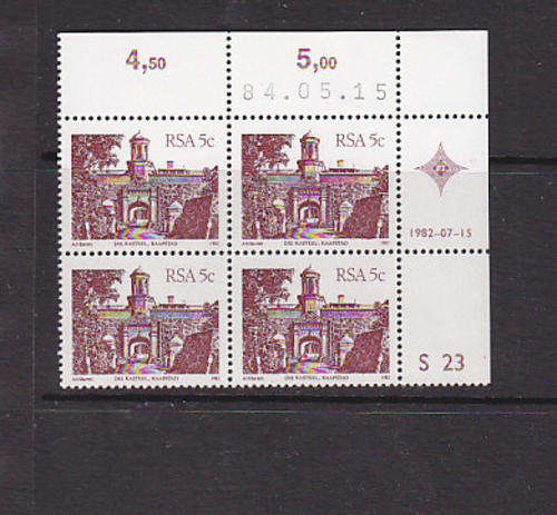CONTROL BLOCK - AS PER SCAN -  RSA - MNH 4TH DEFINITIVE