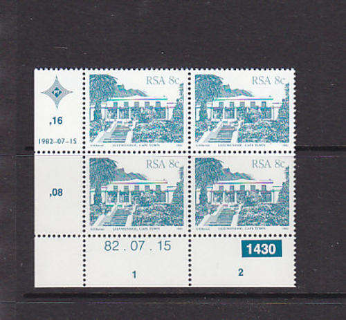 CONTROL BLOCK - AS PER SCAN -  RSA - MNH 4TH DEFINITIVE