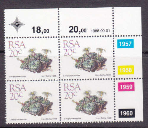 CONTROL BLOCK/S - AS PER SCAN - RSA - MNH 5TH DEFINITIVE