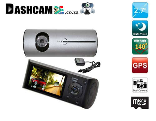Dash camera Dual View GPS Log 140 Degree wide angle view car dvr blackbox