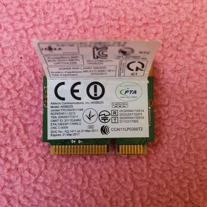 Qualcomm Atheros AR9845WB-EG Mini PCI-e Wi-Fi Card
