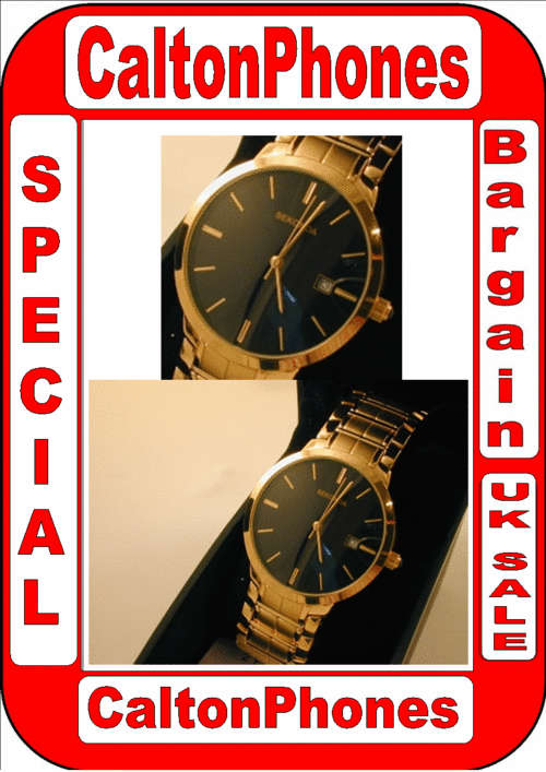 Brand New Mens SEKONDA Chronograph watch -Gold Bracelet watch