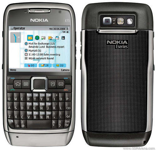 Genuine Nokia E71 + Charger - WiFi, Music, WEB and video
