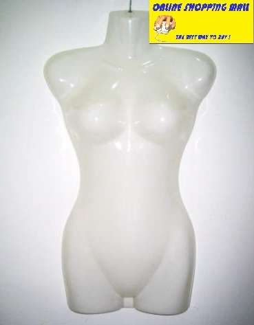 Hollow Female Half Mannequin & Hook! The best Price !size 70x40cm.
