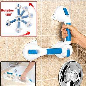 DUAL SUPER-GRIP SUCTION MOUNT HANDLE DOUBLE 180 deg ROTATION