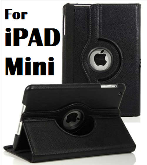 Apple iPad Mini NEW 360 Degree Rotating PU Leather Case Cover w Swivel Stand