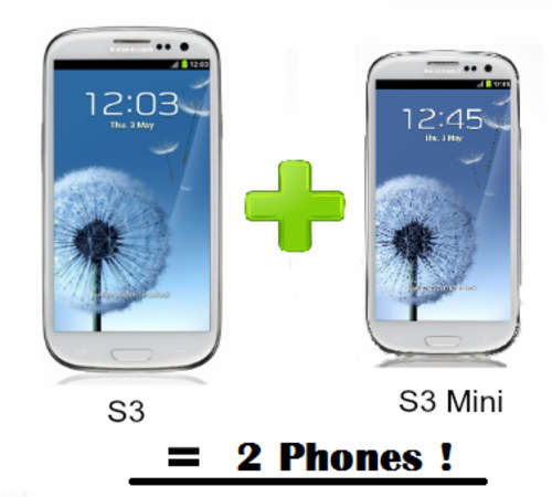BUNDLE DEAL - Samsung Galaxy S III / Galaxy S3 32GB  + Samsung Galaxy S3 Mini