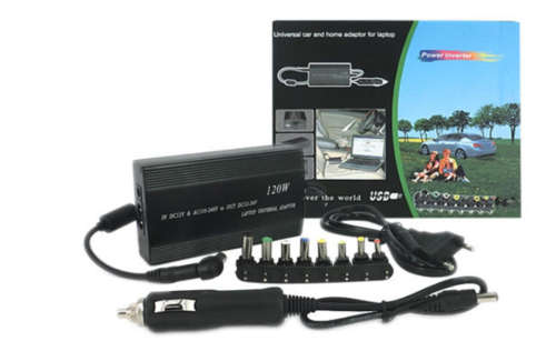 120W Car & Home Universal Laptop Charger | Includes Car Charger & USB Port ! WOW !
