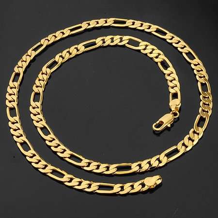 NOW AT COST PRICE **WORTH R1.999** 7mm x 600mm MEN'S CHAIN PLATED IN 9ct GOLD