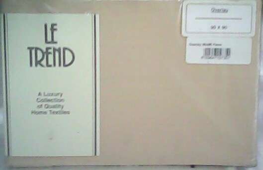 BRAND NEW SEALED IN PACKET OVER LAYS 90 X 90 FAWN