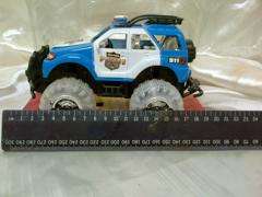 Police car with light up wheels