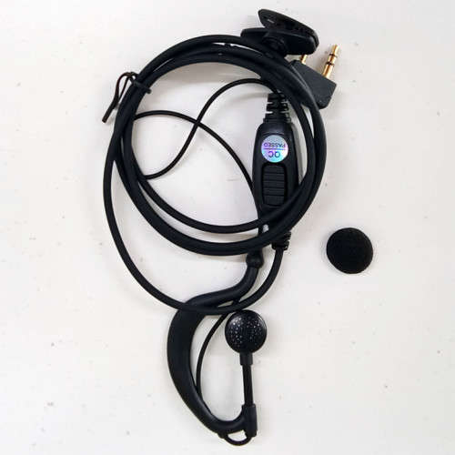2 PIN EARPIECE HEADSET PTT WITH MICROPHONE WALKIE TALKIE EAR HOOK INTERPHONE EARPHONE EARPIECE FOR B