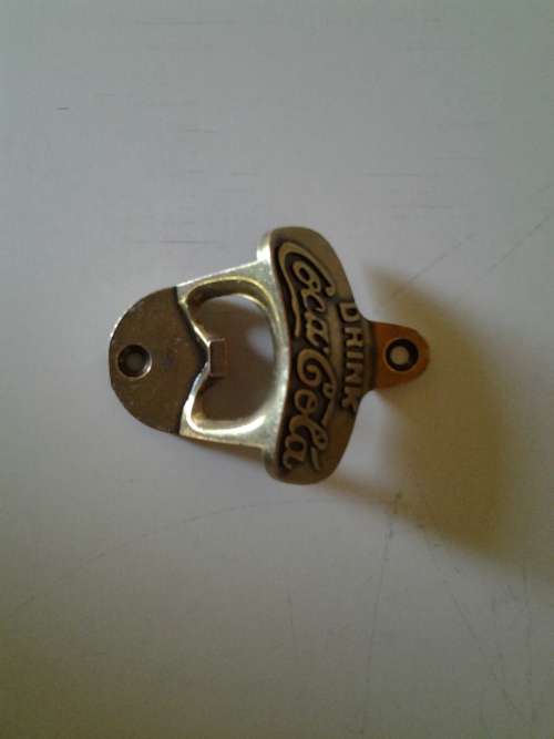 coca cola brass opener
