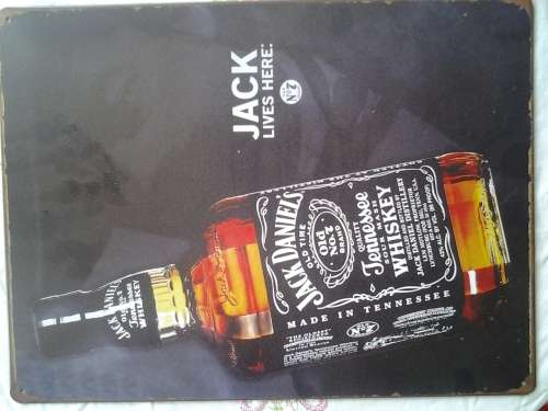 jack daniels tin sign