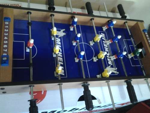 michelin man foosball table