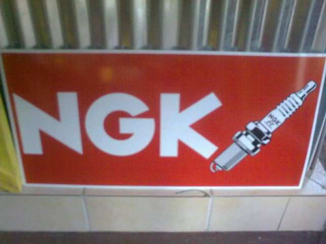 NGK Spark Plugs Sign