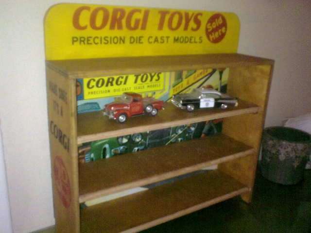 "Corgi Toys" display stand. With 3 Shelves.