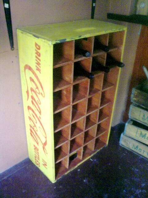 One of a kind Coca Cola Wine Rack.