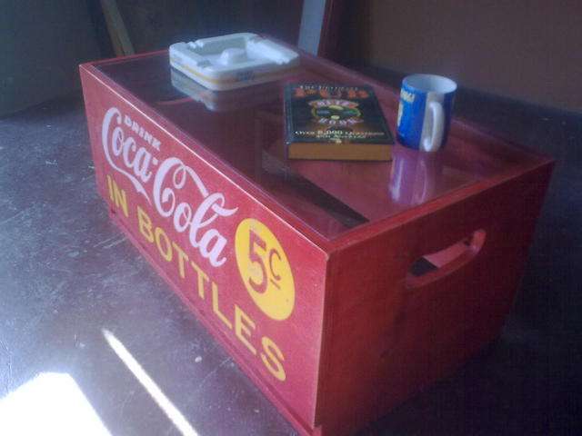 Coca Cola Coffee Table.