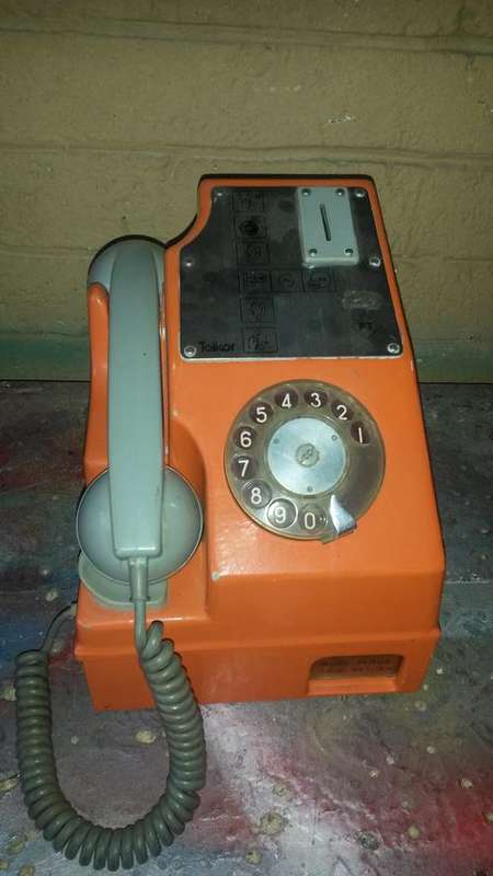 Vintage Telkor Public Telephone.