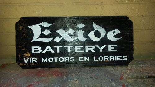 Exide Batterye Sign.
