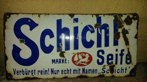 Original Vitreous Enamel Sign.