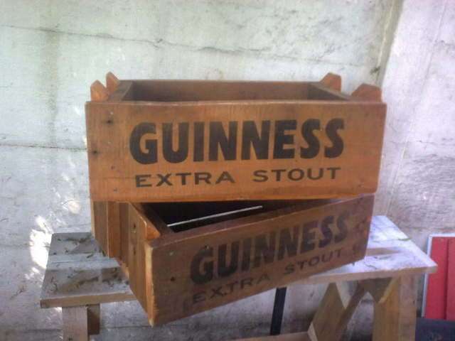 Guiness Wooden Crates.