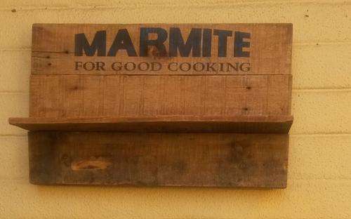 Vintage Style Marmite Shelf.