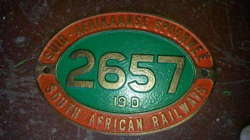 Railway Train Plaques.