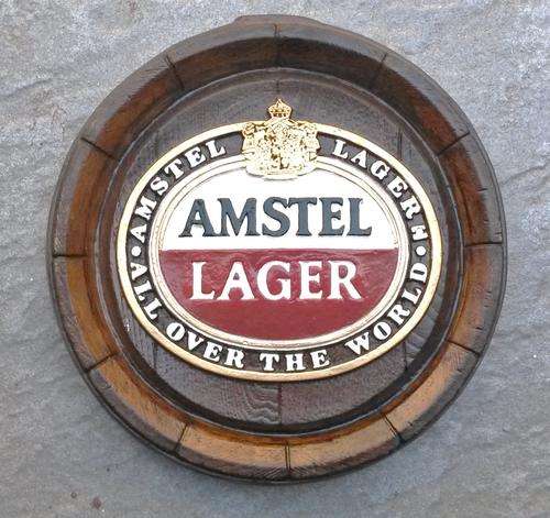 Small Amstel Lager Barrel Ends.