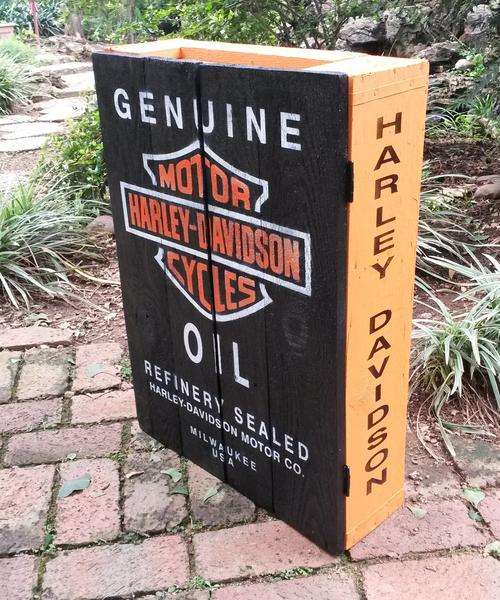 Harley-Davidson Cupboard with Shelves.