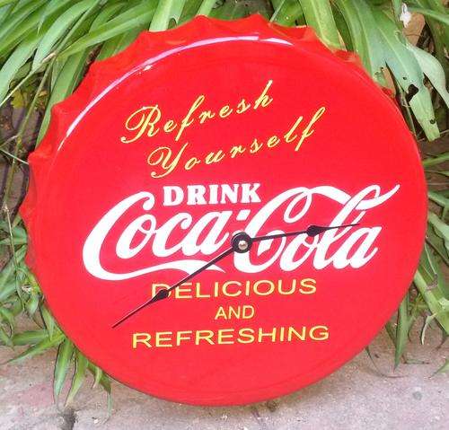 Coca Cola Bottle Cap Clock.