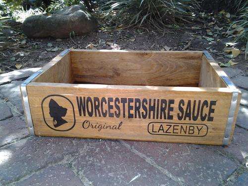 Worcestershire Sauce Regular Wooden Crates.