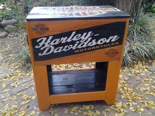 Harley Davidson Wooden Cupboard, great for Leathers, Braai and Pub Storage.
