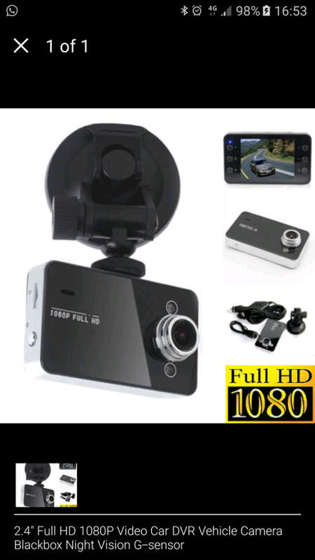 2.4" Full HD 1080P Video Car DVR Vehicle Camera Blackbox Night Vision G-sensor