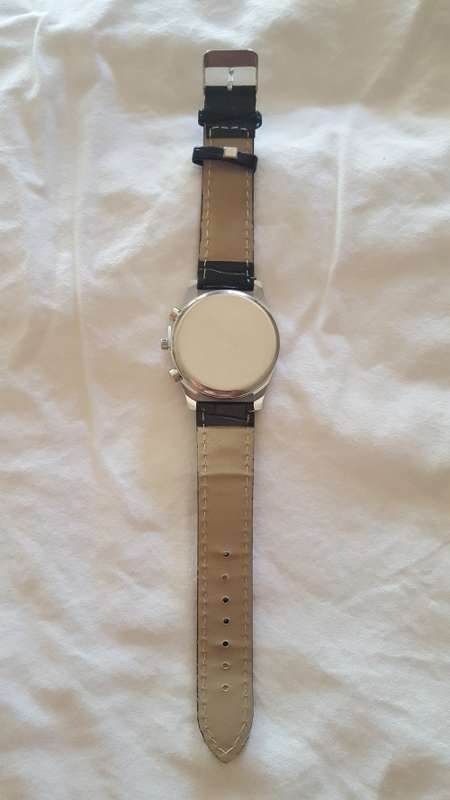Brand New - Dallas Luxury Leather Mens Quartz Analog Wristwatch - White Face