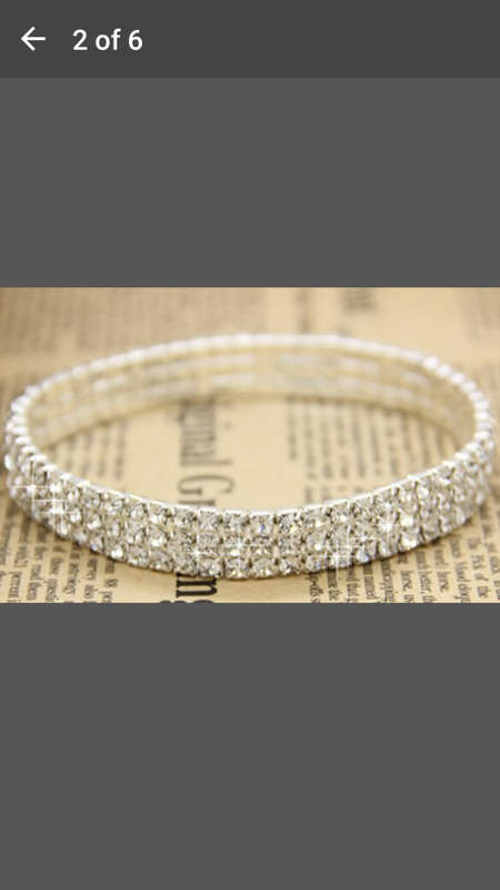 COMBO DEAL: Three Row Rhinestone Ankle Bracelet + Fashion 925 Silver Earrings