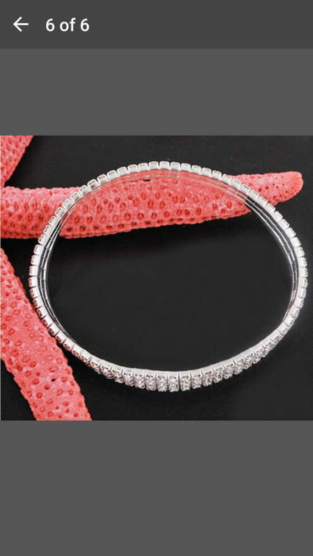 COMBO DEAL: Three Row Rhinestone Ankle Bracelet + Fashion 925 Silver Earrings