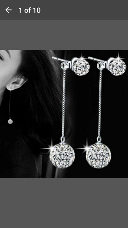 COMBO DEAL: Three Row Rhinestone Ankle Bracelet + Fashion 925 Silver Earrings