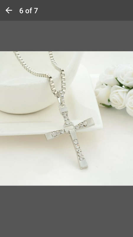 The Fast and The Furious Toretto Cross Pendant Necklace