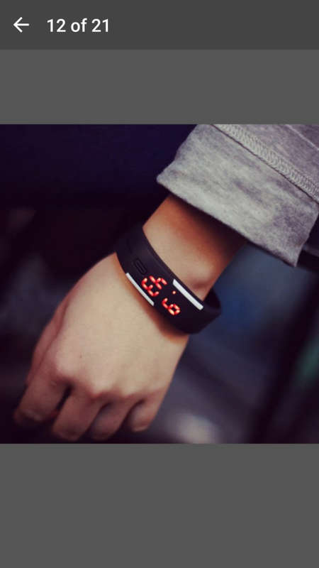 Mens Womens Rubber LED Watch Date Sports Bracelet Digital Wrist Watch